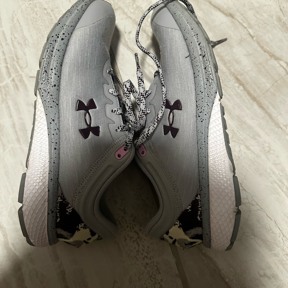 Under Armour Women's Gray and Purple Athletic Shoes